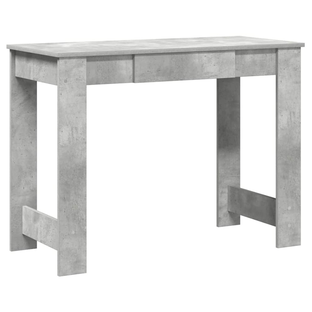 vidaXL Γραφείο Γκρι του Σκυροδέματος 100x45x75 εκ. από Μοριοσανίδα