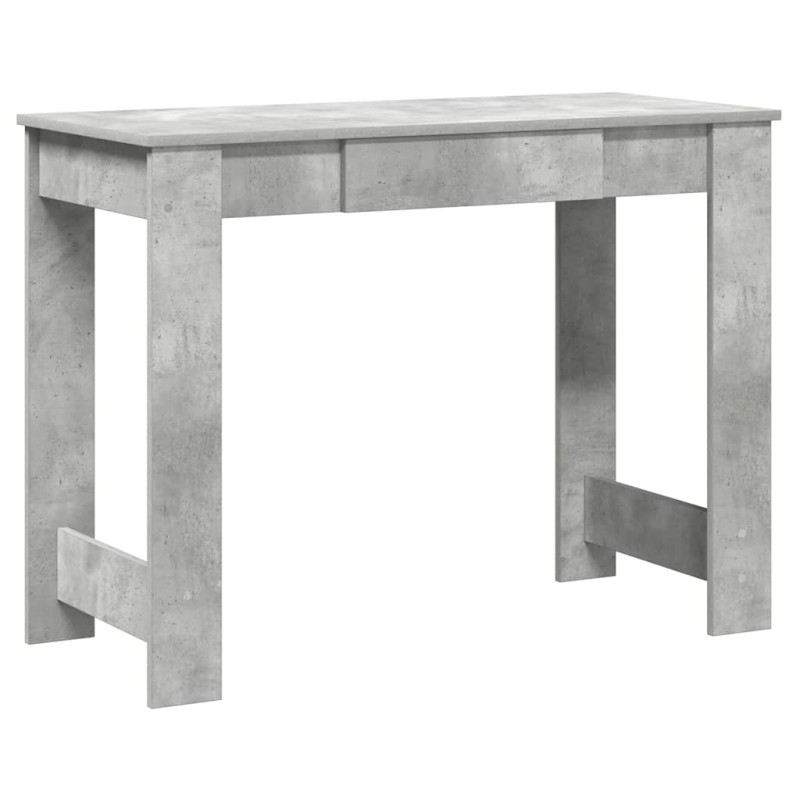 vidaXL Γραφείο Γκρι του Σκυροδέματος 100x45x75 εκ. από Μοριοσανίδα