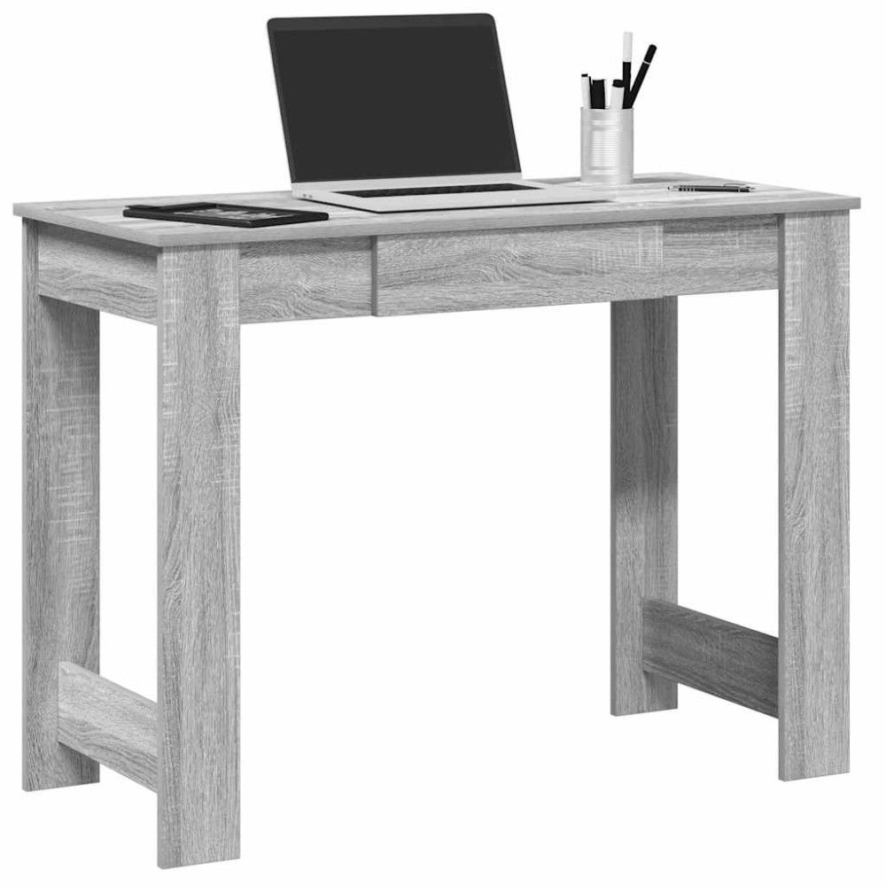 vidaXL Γραφείο Γκρι Sonoma 100x45x75 εκ. από Επεξεργασμένο Ξύλο