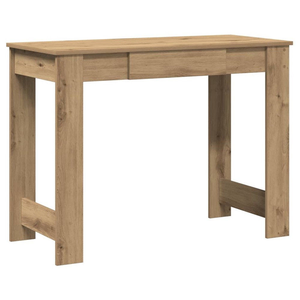 vidaXL Γραφείο Αρτισιανή Δρυς 100x45x75 εκ. από Επεξεργασμένο Ξύλο