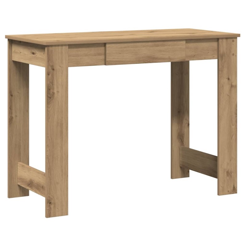 vidaXL Γραφείο Αρτισιανή Δρυς 100x45x75 εκ. από Επεξεργασμένο Ξύλο