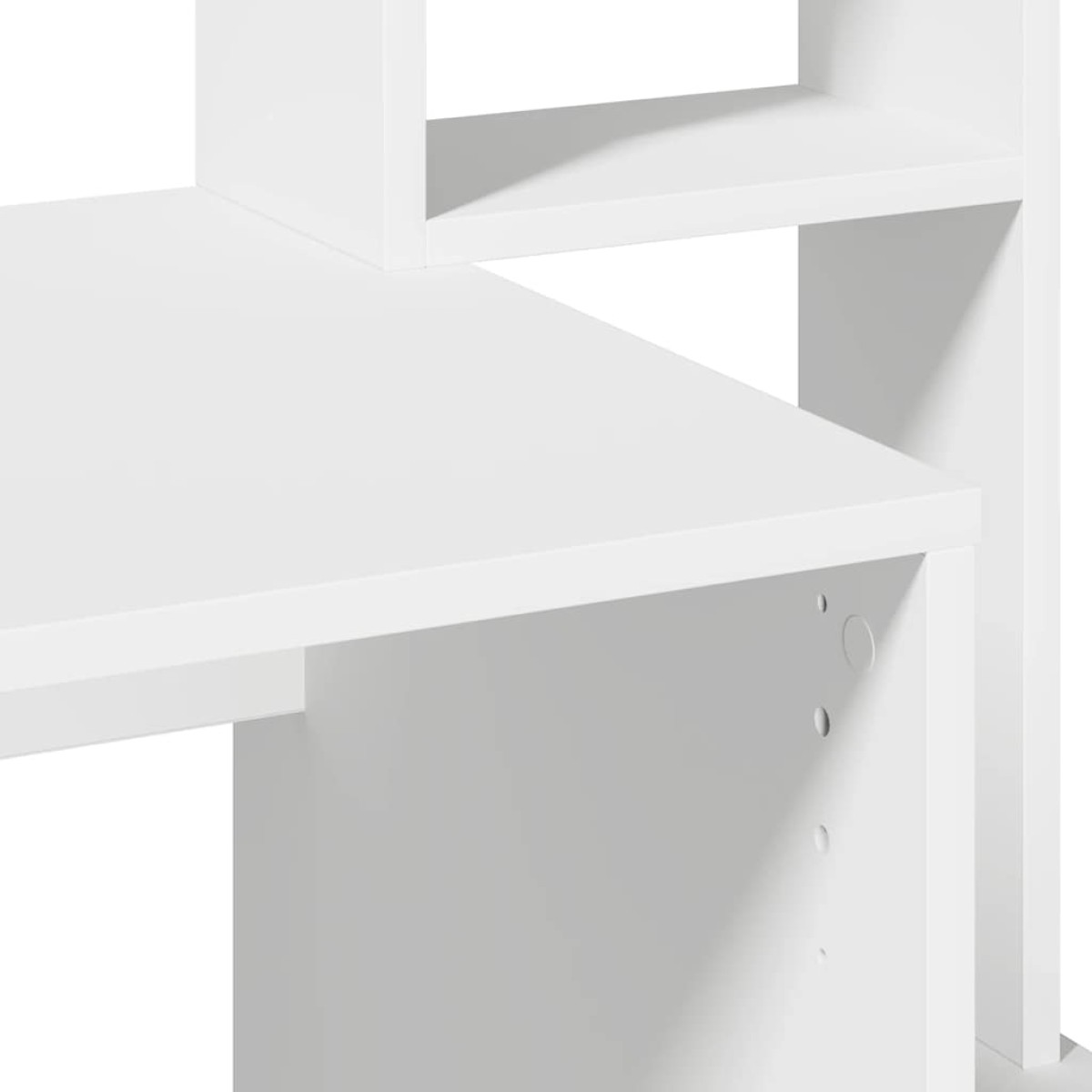 Γραφείο vidaXL με ράφια Λευκό 100x45x140 cm Κατασκευασμένο ξύλο
