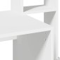 Γραφείο vidaXL με ράφια Λευκό 100x45x140 cm Κατασκευασμένο ξύλο