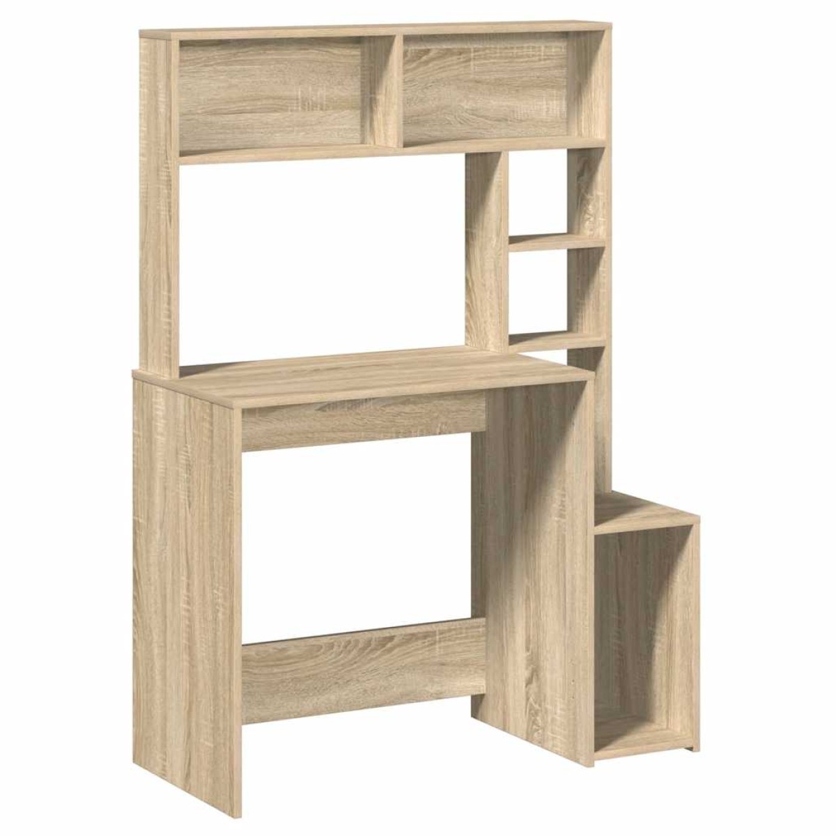 vidaXL Γραφείο με Ράφια Sonoma Δρυς 100x45x140 εκ. Επεξεργασμένο Ξύλο