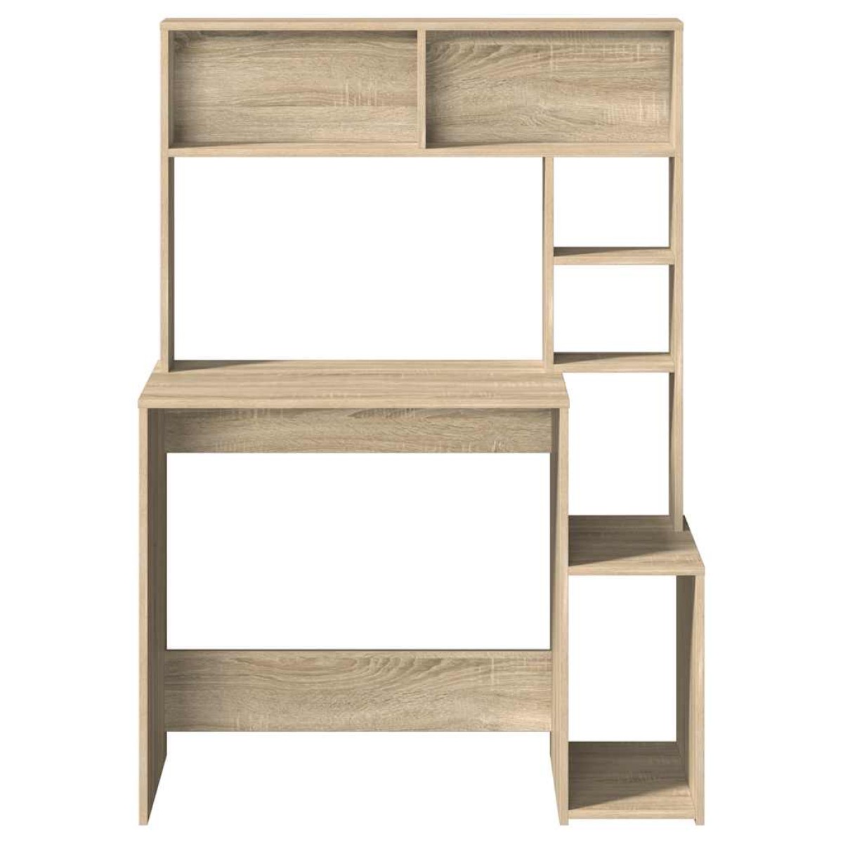 vidaXL Γραφείο με Ράφια Sonoma Δρυς 100x45x140 εκ. Επεξεργασμένο Ξύλο