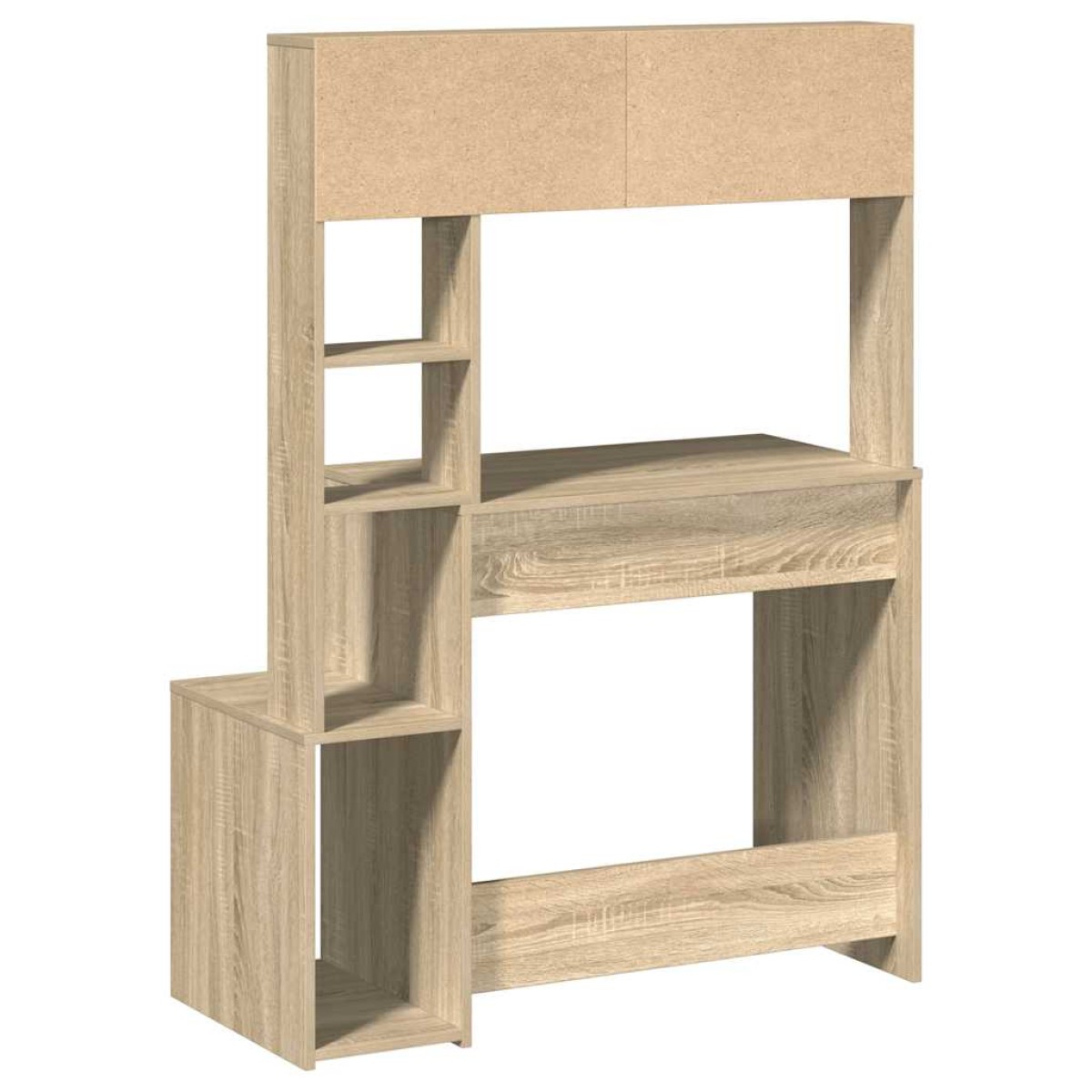 vidaXL Γραφείο με Ράφια Sonoma Δρυς 100x45x140 εκ. Επεξεργασμένο Ξύλο