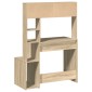 vidaXL Γραφείο με Ράφια Sonoma Δρυς 100x45x140 εκ. Επεξεργασμένο Ξύλο