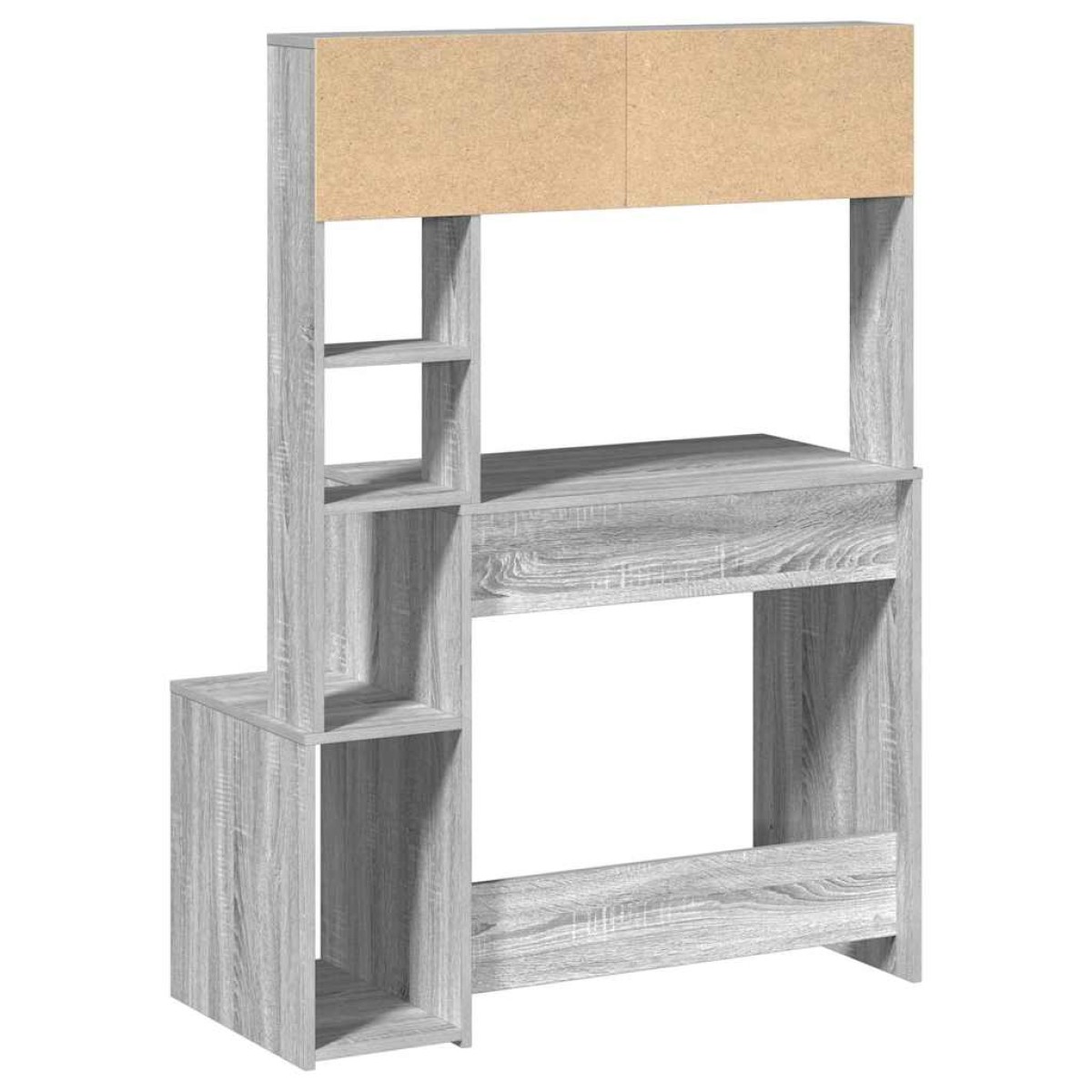 vidaXL Γραφείο με Ράφια Γκρι Sonoma 100x45x140 εκ. Επεξεργασμένο Ξύλο