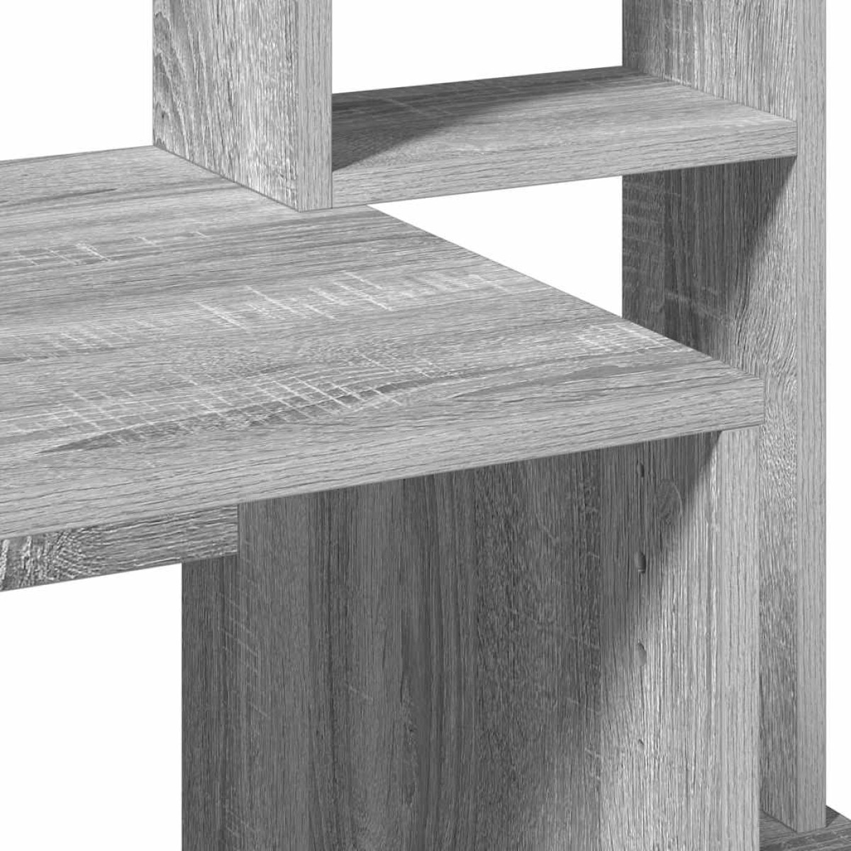 vidaXL Γραφείο με Ράφια Γκρι Sonoma 100x45x140 εκ. Επεξεργασμένο Ξύλο
