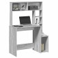 vidaXL Γραφείο με Ράφια Γκρι Sonoma 100x45x140 εκ. Επεξεργασμένο Ξύλο