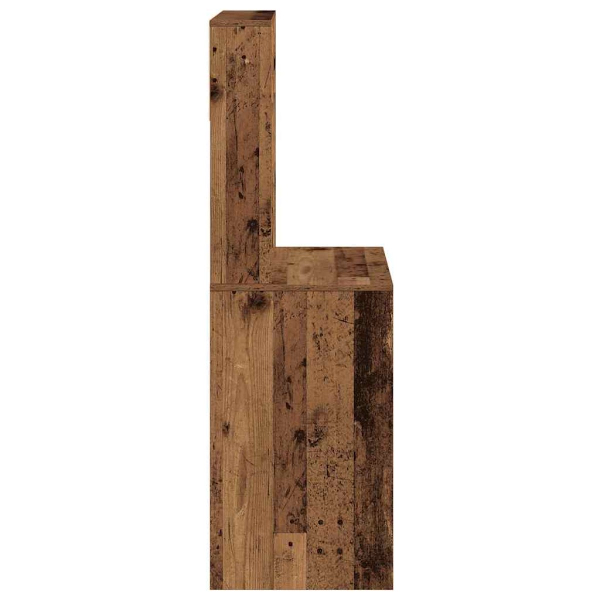 vidaXL Γραφείο με Ράφια Όψη Παλαιού Ξύλου 100x45x140 εκ. Επεξ. Ξύλο