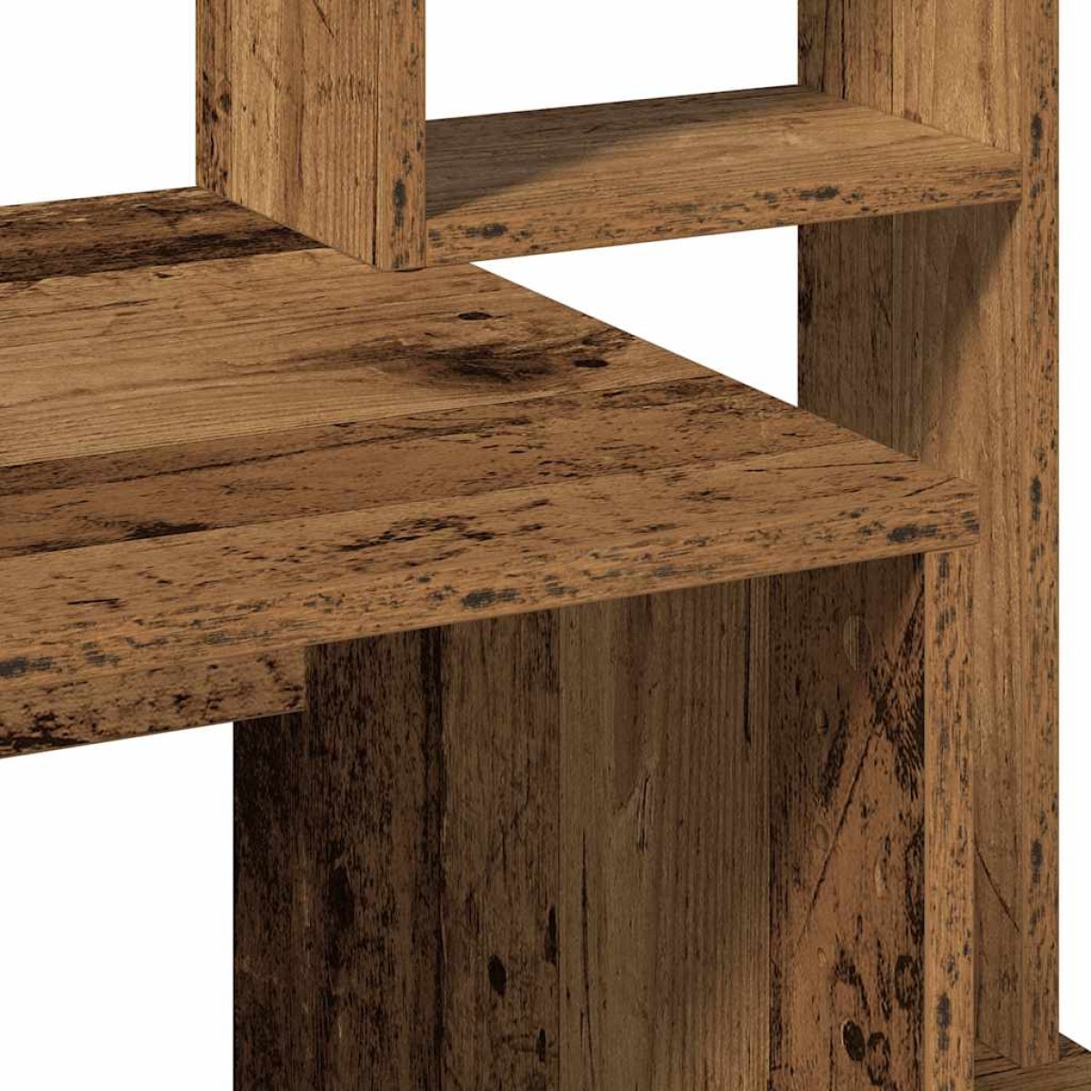 vidaXL Γραφείο με Ράφια Όψη Παλαιού Ξύλου 100x45x140 εκ. Επεξ. Ξύλο