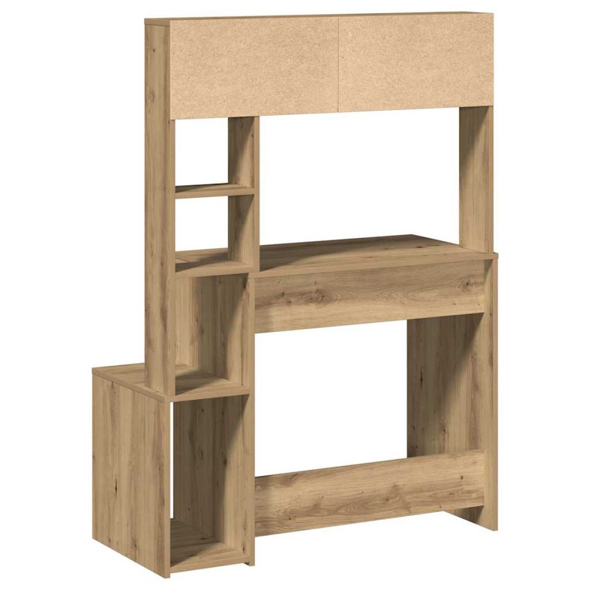 vidaXL Γραφείο με Ράφια Αρτισιανή Δρυς 100x45x140εκ Επεξεργασμένο Ξύλο