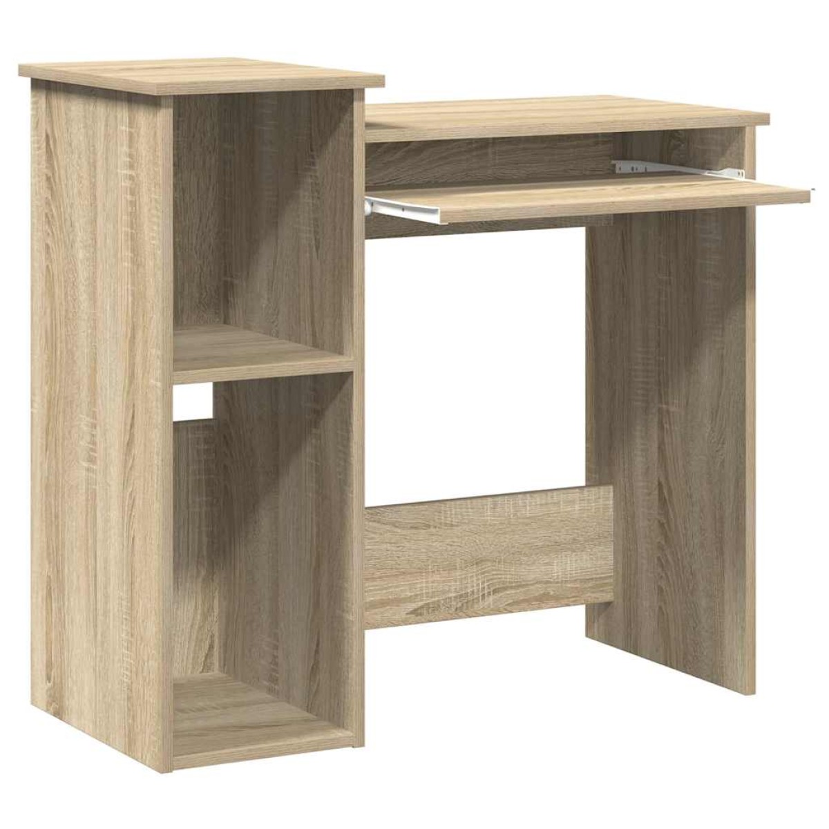 vidaXL Γραφείο με Ράφια Sonoma Δρυς 110x45x157 εκ. από Μοριοσανίδα