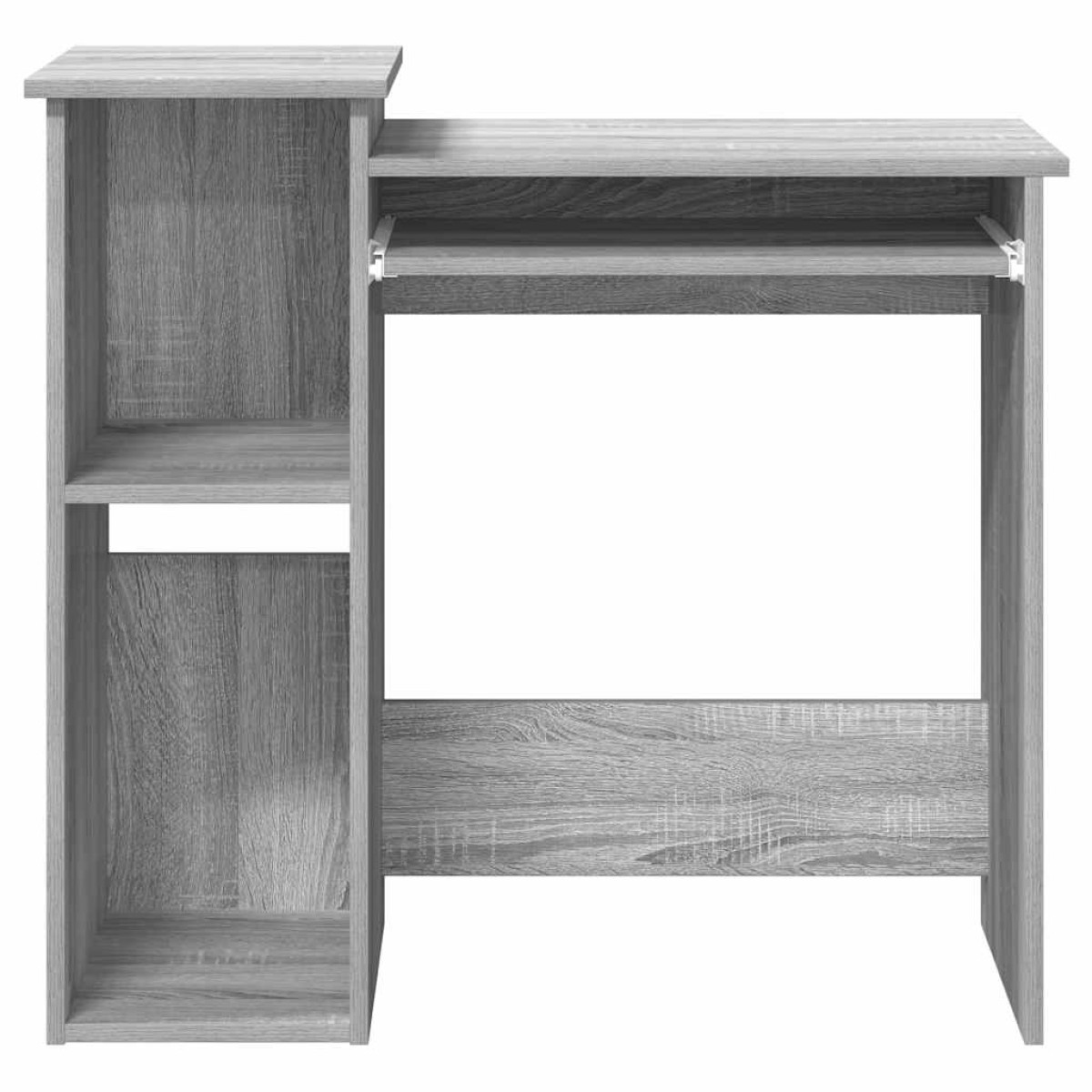 vidaXL Γραφείο με Ράφια Γκρι Sonoma 84x40x78 εκ. Επεξεργασμένο Ξύλο