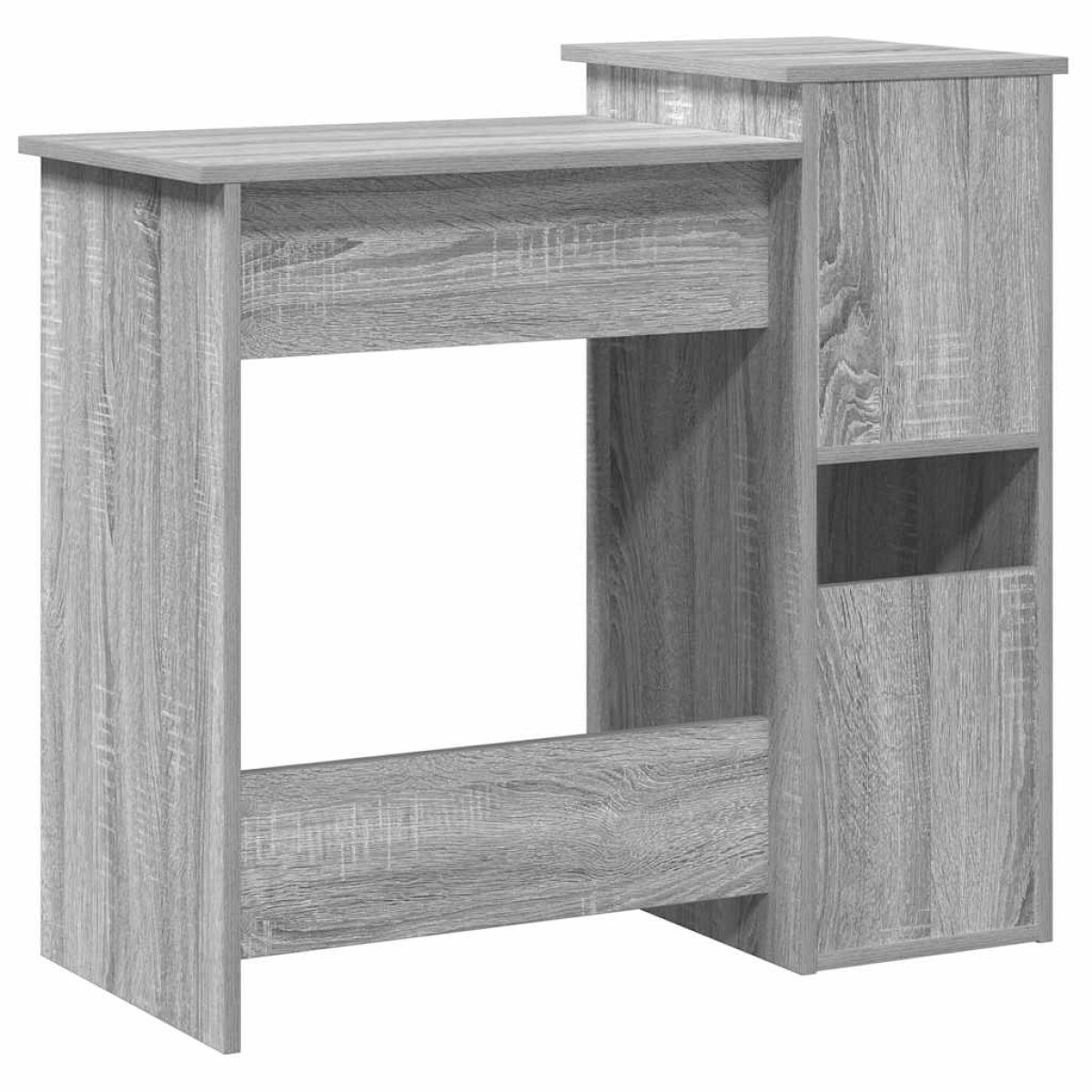 vidaXL Γραφείο με Ράφια Γκρι Sonoma 84x40x78 εκ. Επεξεργασμένο Ξύλο