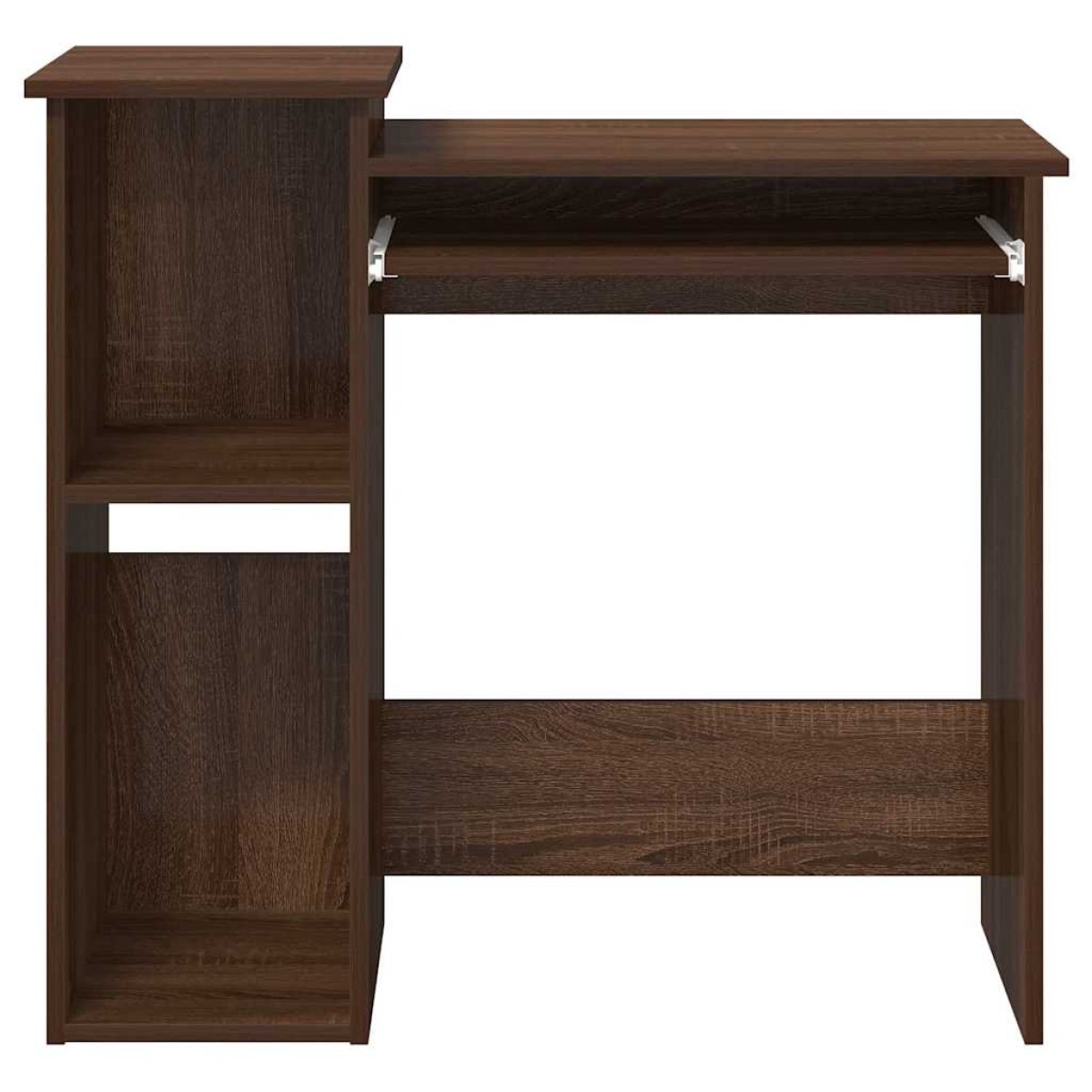 vidaXL Γραφείο με Ράφια Καφέ Δρυς 184x40x78 εκ Επεξεργασμένο Ξύλο