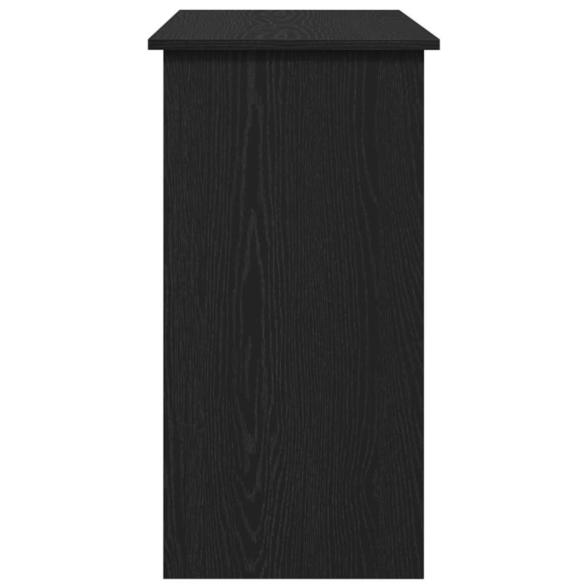 vidaXL Γραφείο Μαύρο 80 x 40 x 75 εκ. από Μοριοσανίδα