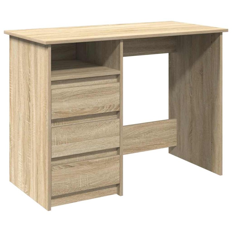vidaXL Γραφείο Sonoma Δρυς 102x50x75 εκ. από Επεξεργασμένο Ξύλο