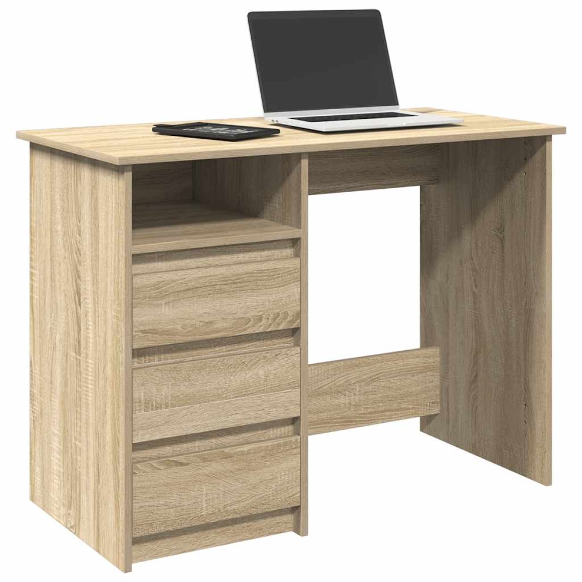 vidaXL Γραφείο Sonoma Δρυς 102x50x75 εκ. από Επεξεργασμένο Ξύλο