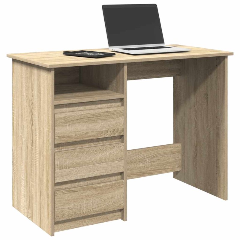 vidaXL Γραφείο Sonoma Δρυς 102x50x75 εκ. από Επεξεργασμένο Ξύλο
