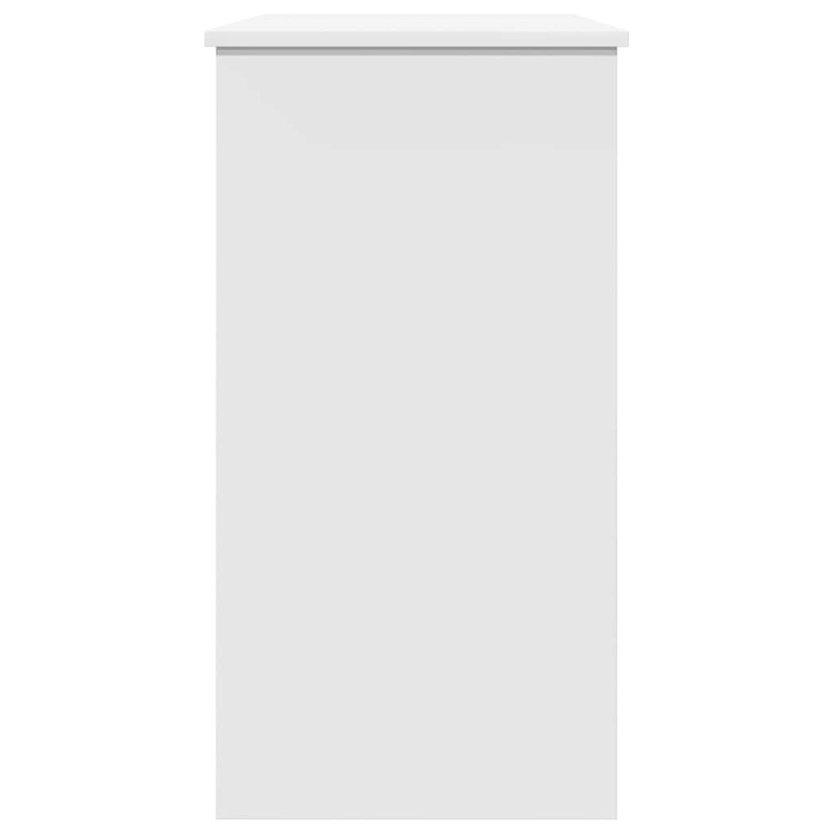 vidaXL Γραφείο Λευκό 80 x 40 x 75 εκ. από Μοριοσανίδα