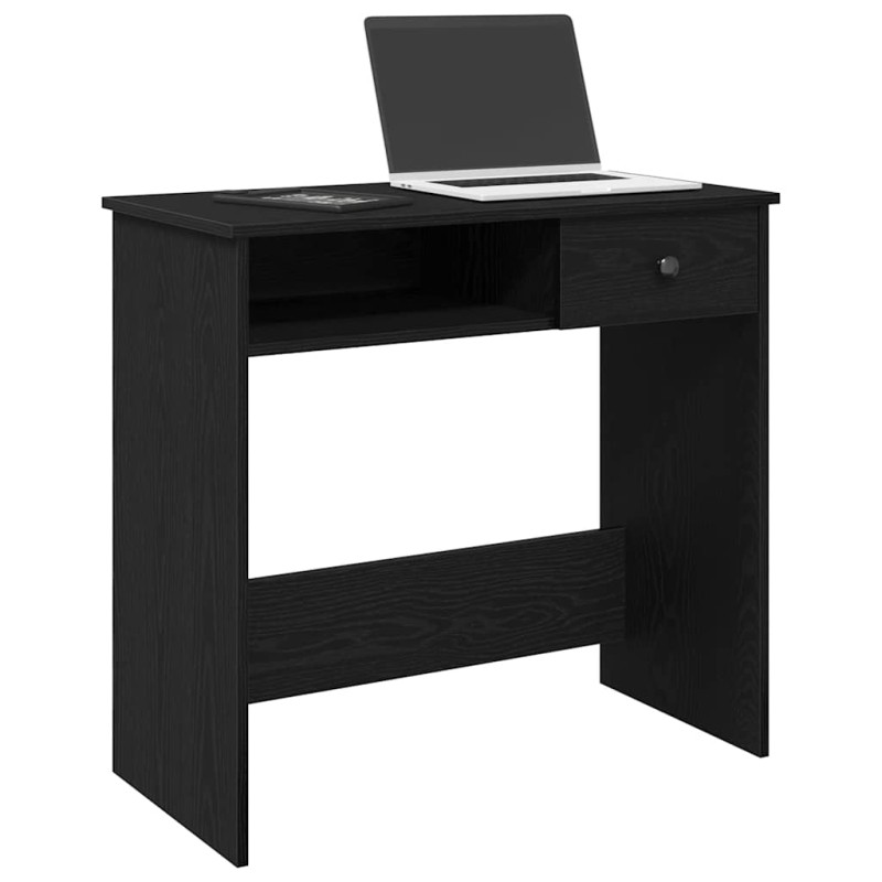 vidaXL Γραφείο Μαύρο 80 x 40 x 75 εκ. από Μοριοσανίδα