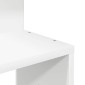 vidaXL Γωνιακή Ραφιέρα Τοίχου Λευκή 32x32x127,5 εκ. Μοριοσανίδα