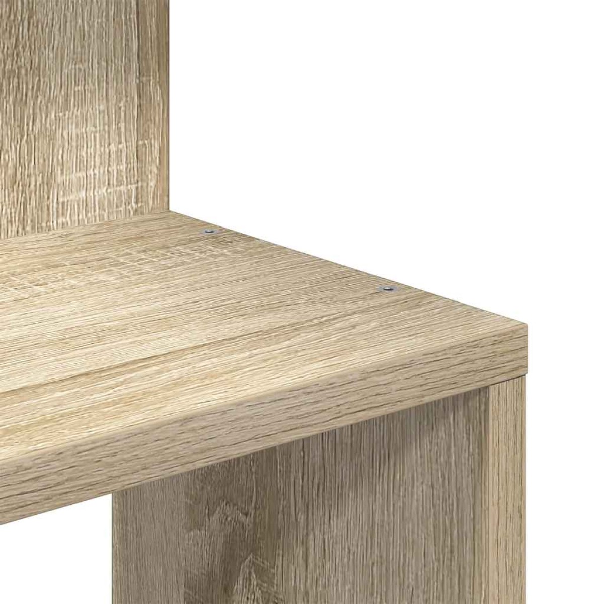 vidaXL Γωνιακή Ραφιέρα Τοίχου Ξύλο Δρυός 32x32x127,5 εκ. Μοριοσανίδα