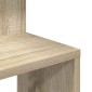 vidaXL Γωνιακή Ραφιέρα Τοίχου Ξύλο Δρυός 32x32x127,5 εκ. Μοριοσανίδα