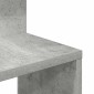 vidaXL Γωνιακή Ραφιέρα Τοίχου Γκρι Σκυρ. 32x32x127,5 εκ. Μοριοσανίδα