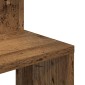 vidaXL Γωνιακή Ραφιέρα Τοίχου Παλιό Ξύλο 32x32x127,5 εκ. Μοριοσανίδα