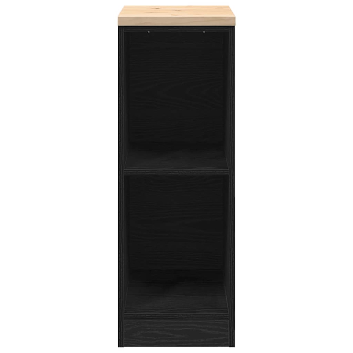 vidaXL ντουλάπι αποθήκευσης γκαράζ μαύρο 30x51x85 εκ μασίφ ξύλο πεύκο