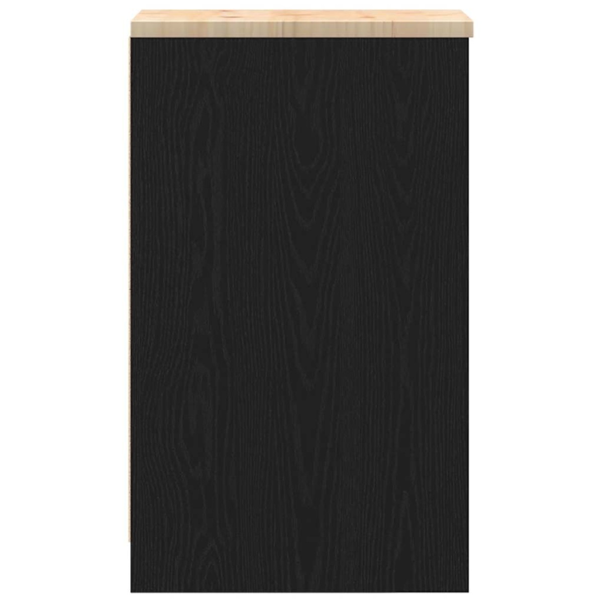 vidaXL ντουλάπι αποθήκευσης γκαράζ μαύρο 30x51x85 εκ μασίφ ξύλο πεύκο