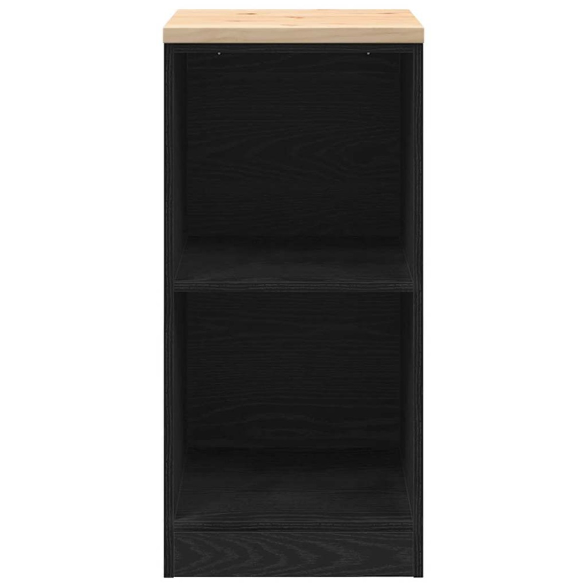 vidaXL ντουλάπι αποθήκευσης γκαράζ μαύρο 40x51x85 εκ μασίφ ξύλο πεύκο