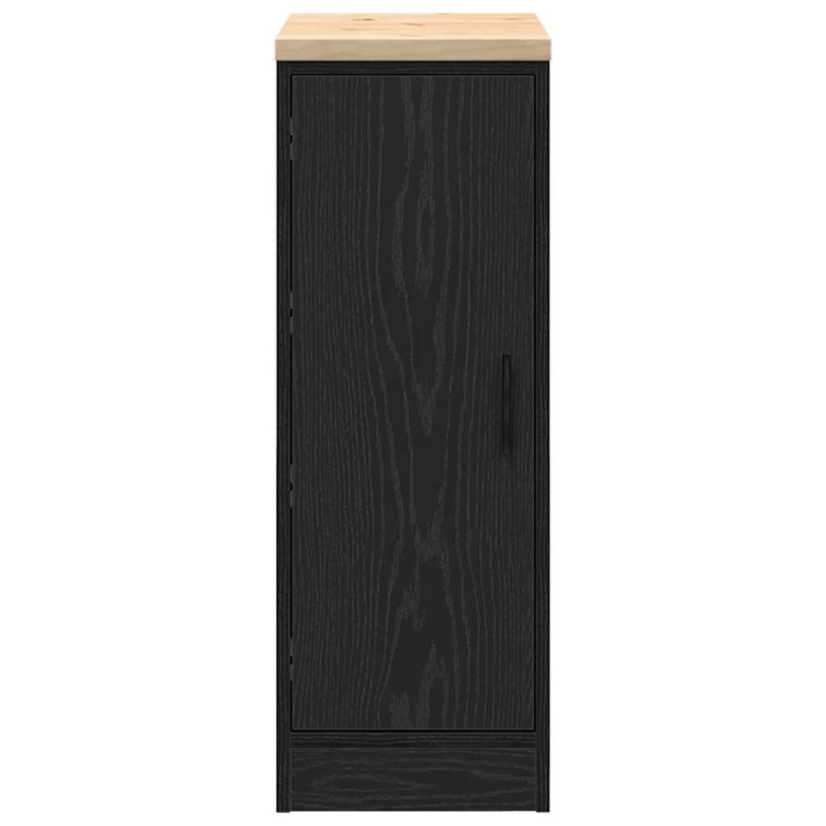 vidaXL ντουλάπι αποθήκευσης γκαράζ μαύρο 30x51x85 εκ μασίφ ξύλο πεύκο