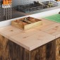 vidaXL ντουλάπι αποθήκευσης γκαράζ 30x51x85 εκ μασίφ ξύλο πεύκο