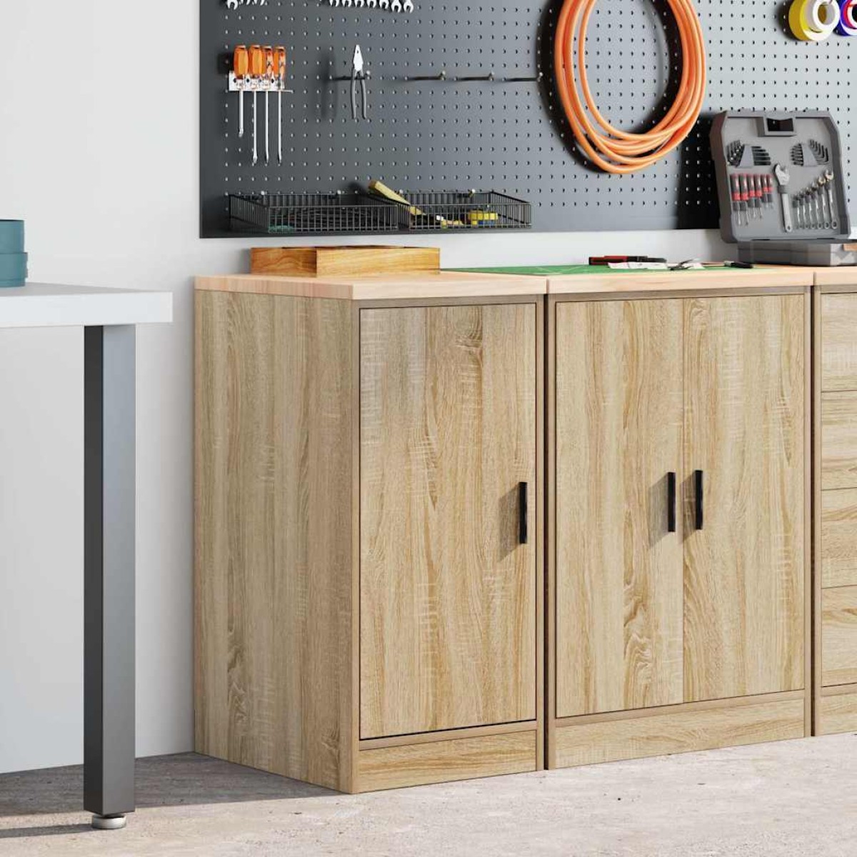 vidaXL ντουλάπι αποθήκευσης γκαράζ 40x51x85 εκ μασίφ ξύλο πεύκο