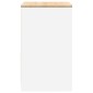 vidaXL ντουλάπι αποθήκευσης γκαράζ Λευκό 60x51x85 εκ μασίφ ξύλο πεύκο