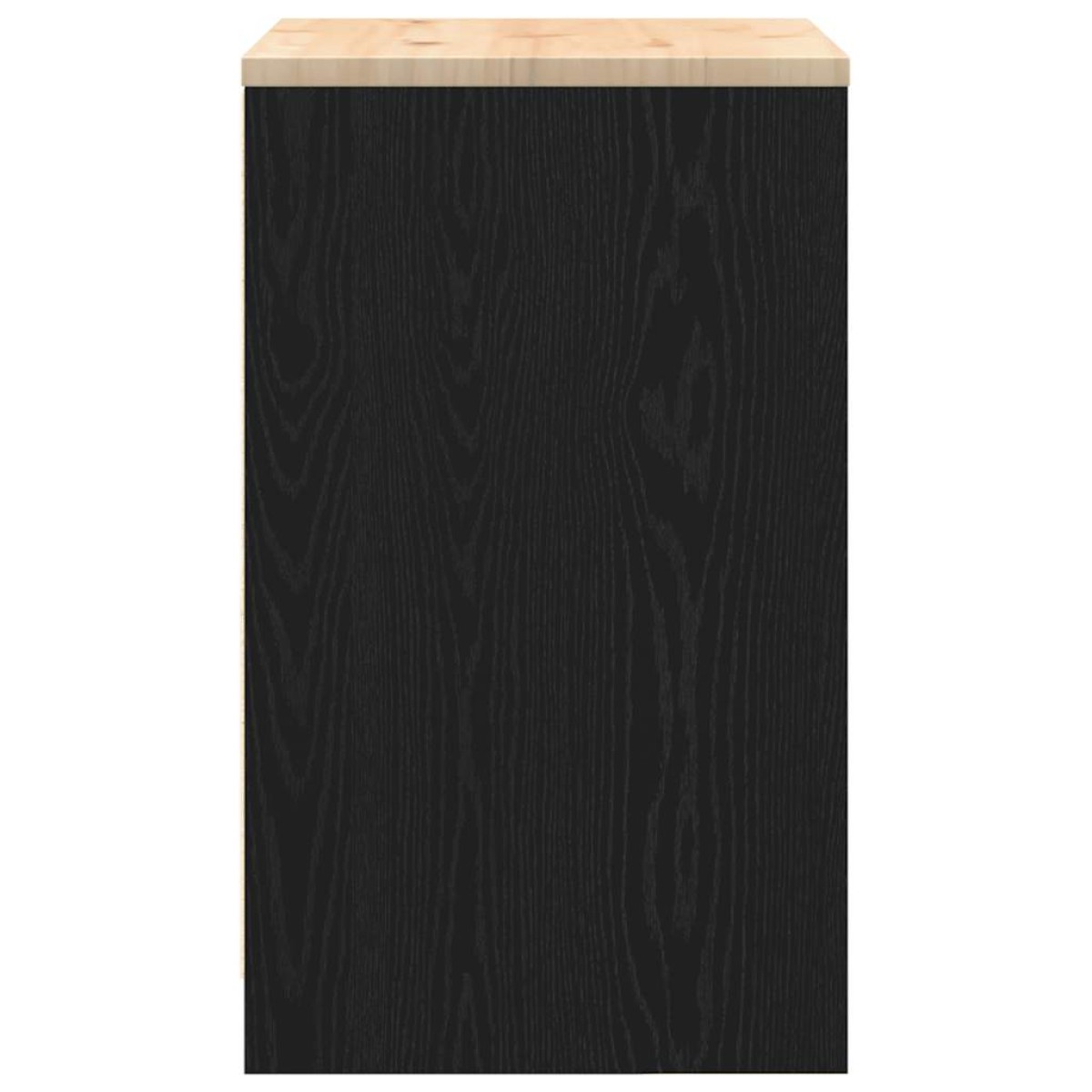 vidaXL ντουλάπι αποθήκευσης γκαράζ μαύρο 60x51x85 εκ μασίφ ξύλο πεύκο