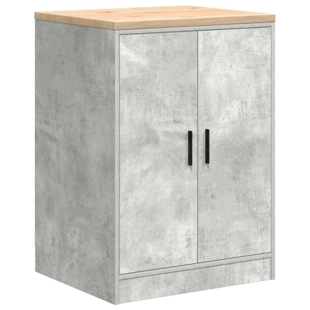 vidaXL ντουλάπι αποθήκευσης γκαράζ 60x51x85 εκ μασίφ ξύλο πεύκο