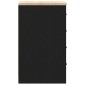 vidaXL ντουλάπι αποθήκευσης γκαράζ μαύρο 30x51x85 εκ μασίφ ξύλο πεύκο