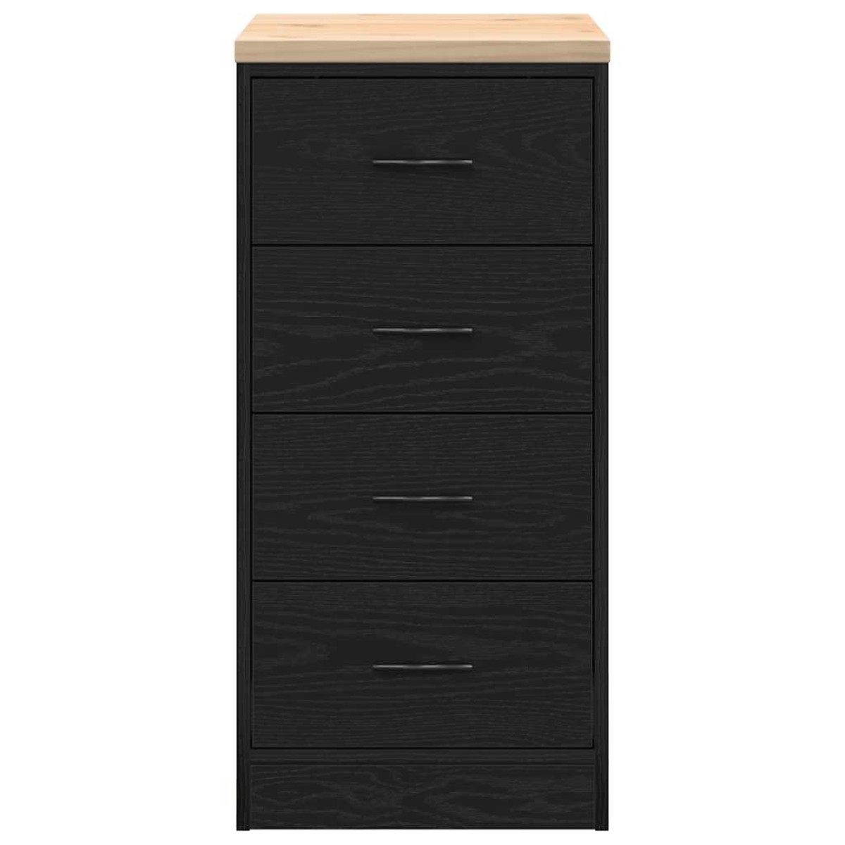vidaXL ντουλάπι αποθήκευσης γκαράζ μαύρο 40x51x85 εκ μασίφ ξύλο πεύκο
