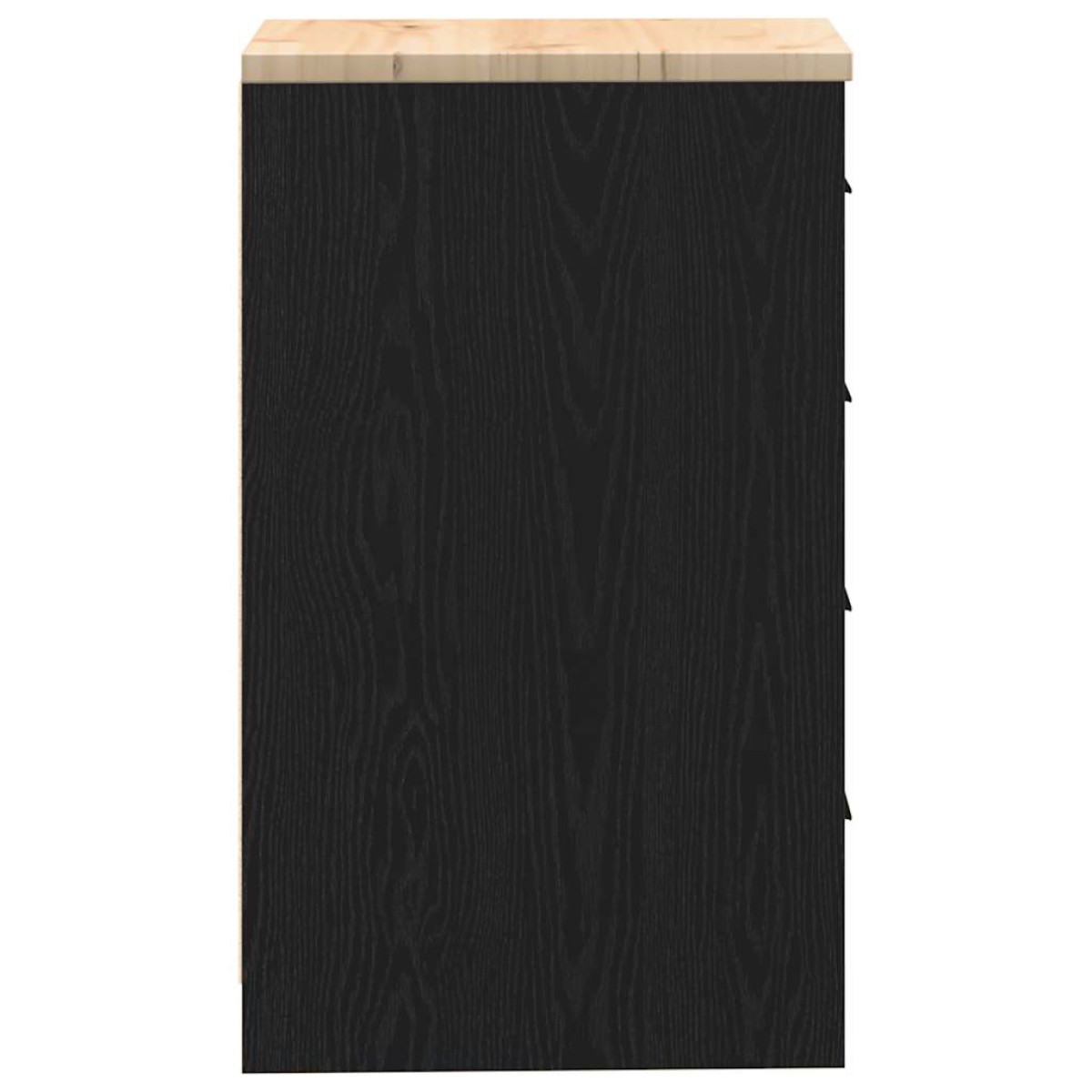 vidaXL ντουλάπι αποθήκευσης γκαράζ μαύρο 40x51x85 εκ μασίφ ξύλο πεύκο