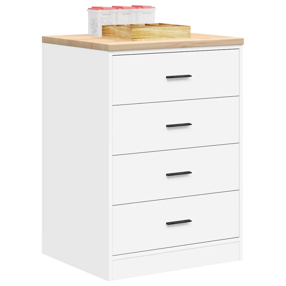 vidaXL ντουλάπι αποθήκευσης γκαράζ Λευκό 60x51x85 εκ μασίφ ξύλο πεύκο