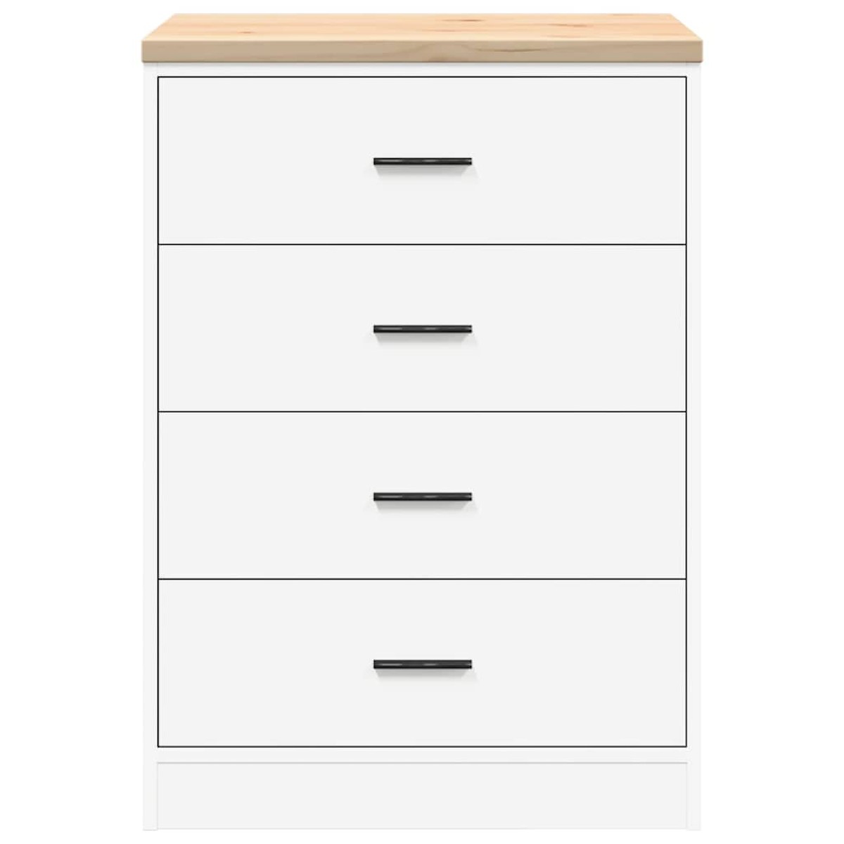 vidaXL ντουλάπι αποθήκευσης γκαράζ Λευκό 60x51x85 εκ μασίφ ξύλο πεύκο