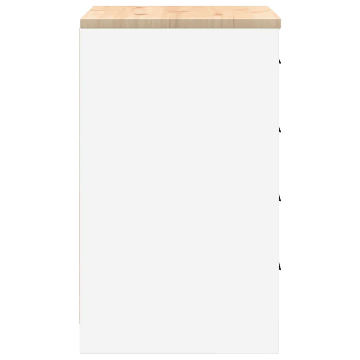 vidaXL ντουλάπι αποθήκευσης γκαράζ Λευκό 60x51x85 εκ μασίφ ξύλο πεύκο