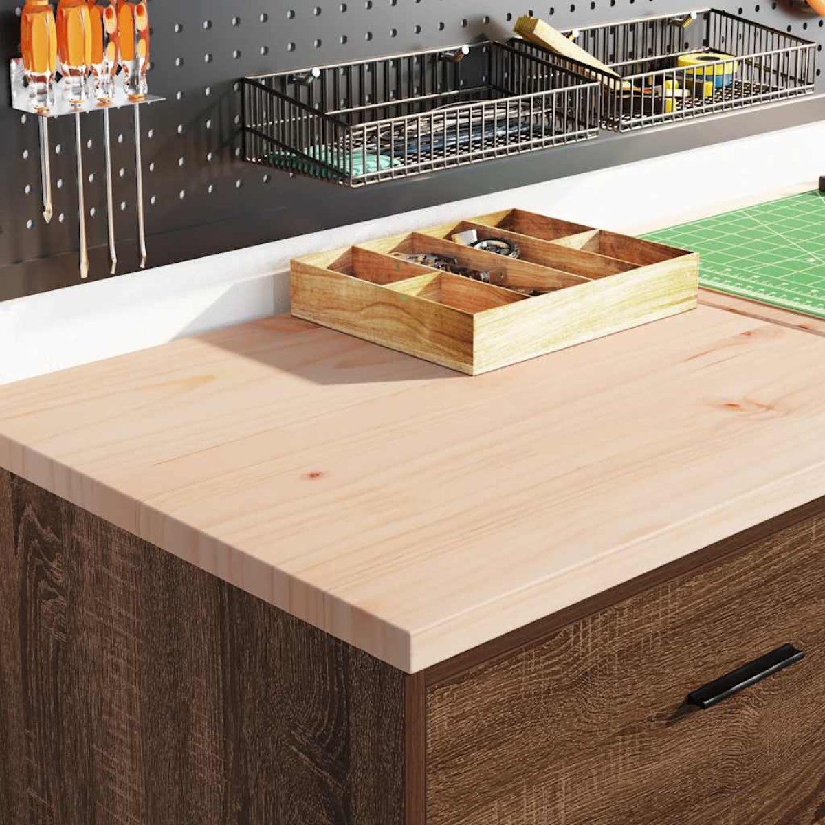 vidaXL ντουλάπι αποθήκευσης γκαράζ 60x51x85 εκ μασίφ ξύλο πεύκο