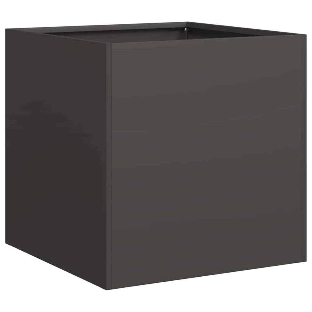 vidaXL Γλάστρα Μαύρη 40x40x40 cm από χάλυβα ψυχρής έλασης