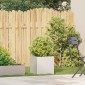 vidaXL Ζαρντινιέρα Λευκή 40x40x40 εκ. από Χάλυβα Ψυχρής Έλασης